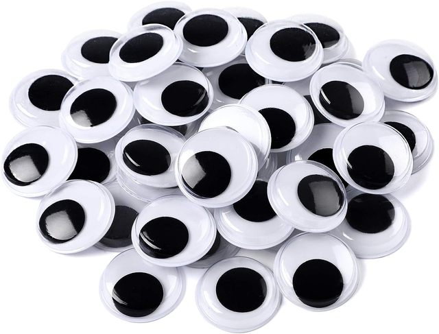 Wholesale 1000 Pcs 25mm Black Wiggle Googly Eyes with Self-Adhesive 25mm Big  Packaging - AliExpress